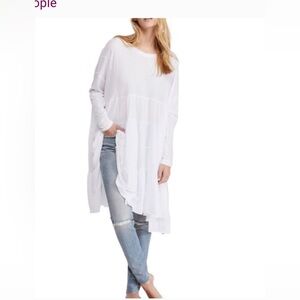 WE THE FREE White oversized tunic/midi dress